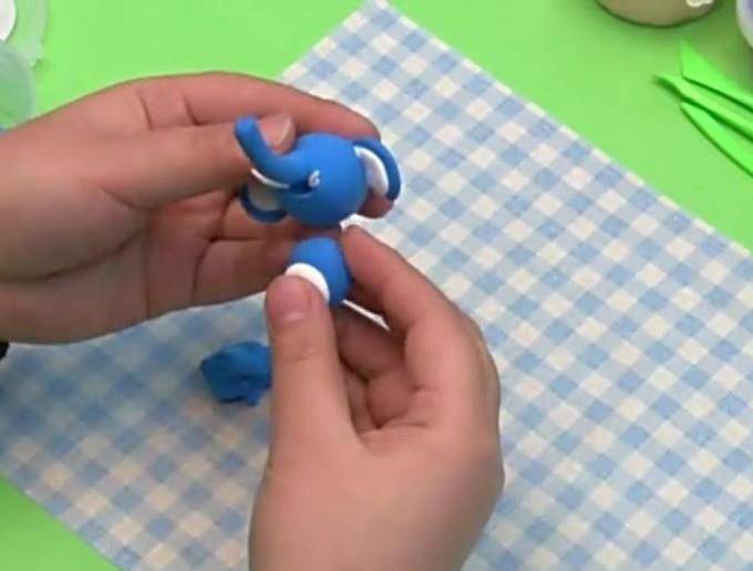 橡皮泥制作大象软土diy