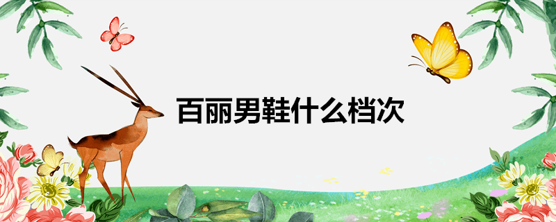 百丽男鞋什么档次 科普知识