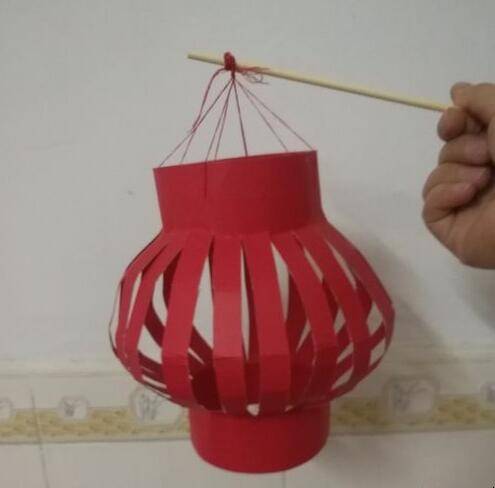 儿童剪纸灯笼制作方法图片