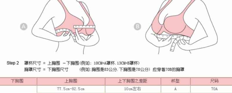 乳房测量方法图片
