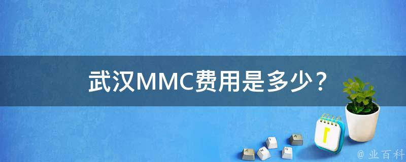  武汉MMC费用是多少？