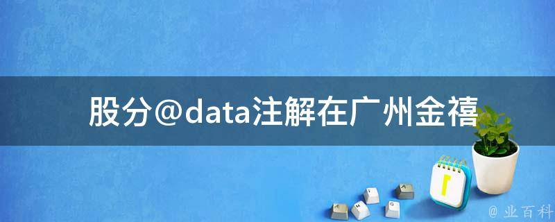  股分@data注解在广州金禧水会中有什么作用？